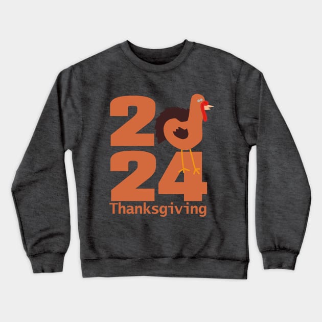 Thanksgiving 2024 Crewneck Sweatshirt by ellenhenryart